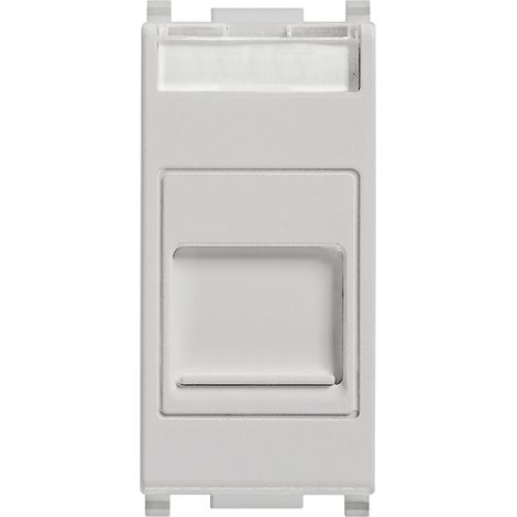 VIMAR - 14322.SL Presa RJ11 6/4 con portello Silver
