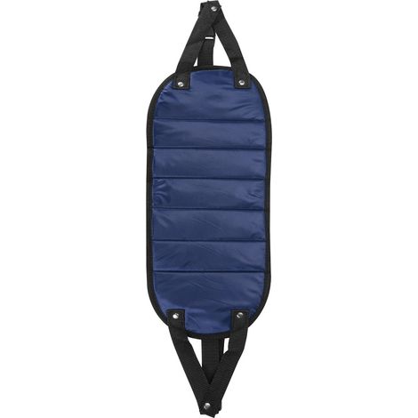 Repose-pieds suspendu avion ajustable portable bleu foncé, hamac pour pieds sous bureau, repose-jambes réglable pour détente au travail (1/5)