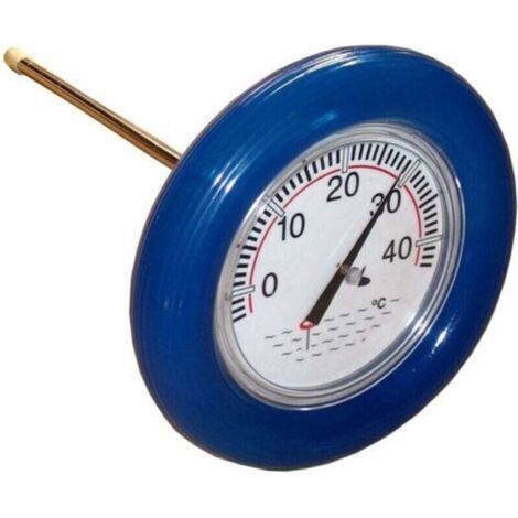 Thermomètre de bouée de sauvetage bleu Ulisem, thermomètre de piscine à anneau bleu