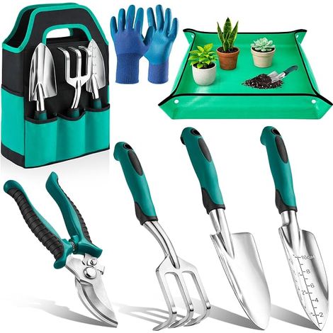 Gardening Tool Kit, Gardening Tools, Rust Proof, Gardening Tool with Heavy Duty Storage Bag (1/5)