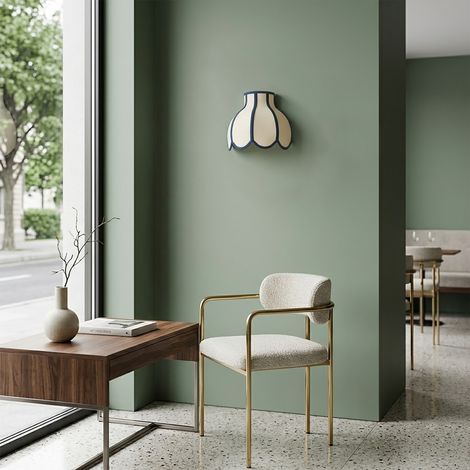 Aplique de Pared con Pantalla Blanca y Azul  Serie NALA (1/5)