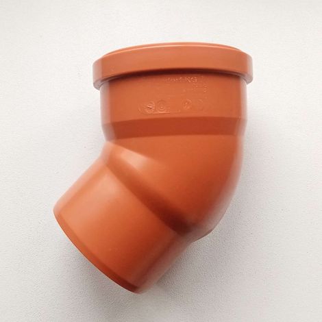 Curva gomito ridotto da 110x100mm 45° raccordo con guarnizione