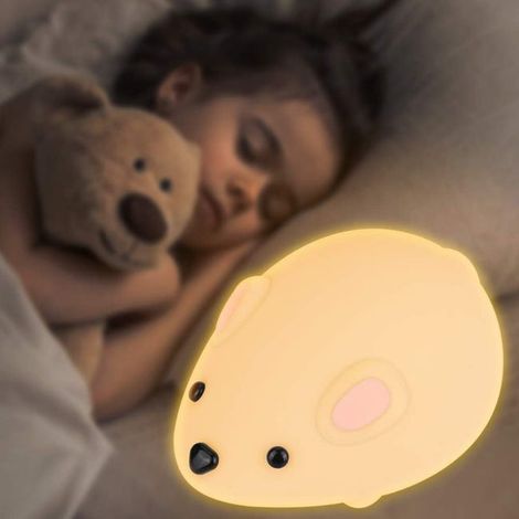 Kinder Nachtlicht LED Baby Nachtlicht USB wiederaufladbar Silikon Nachtlicht Lampe mit Steuerung