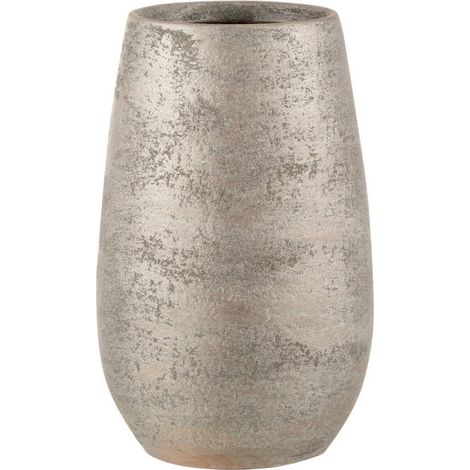 Vase Déco "Irrégulier Rugueux" 31cm Argent (1/4)