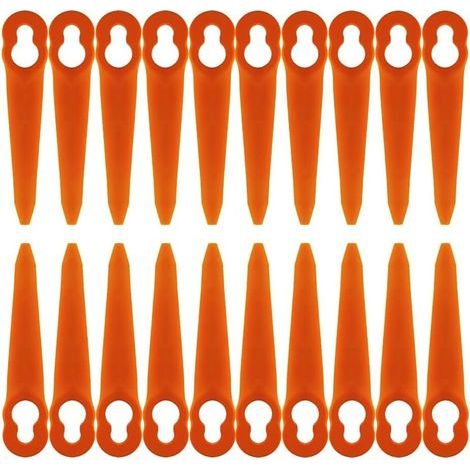100 lames pour tondeuses sans fil Stihl PolyCut 2-2 et PolyCut 3-2, FSA 45, FSA 57 et FSE 52, lames en plastique.