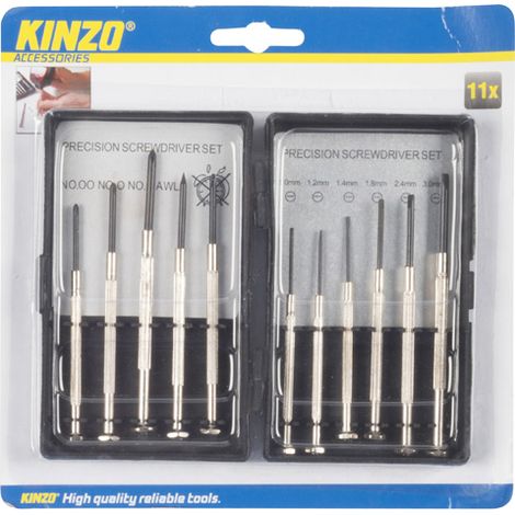 Set di cacciaviti kinzo precision screwdriver set 11 pezzi custodia (1/2)