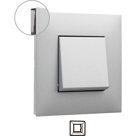 Telaio 1 elemento VALENA SUCCESSIVO in alluminio LEGRAND 741031