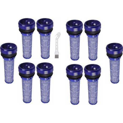 Lot de 10 Filtres Pré-Moteur pour Aspirateur Dyson DC37 DC33C DC39 DC28C DC53 92341301, lavables Pre Motor Filtres pour aspirateur Dyson, 2 filtres et 1 outil de nettoyage（DC39） (1/4)