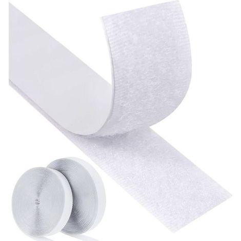 Ruban auto-adhésif double face ultra résistant 8 m x 20 mm x 2,5 m pour l'installation de cadres photo (blanc) (1/4)