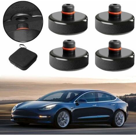 Set di 4 tamponi di sollevamento per Tesla Model 3/Y/X/S, tamponi in gomma con scatola portaoggetti, proteggono la batteria e il telaio della Tesla. (1/5)