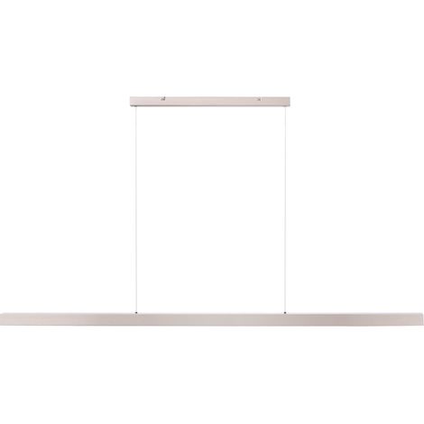 Lámpara LED colgante lineal de metal 160 cm estilo industrial moderno cobrizo Baddana