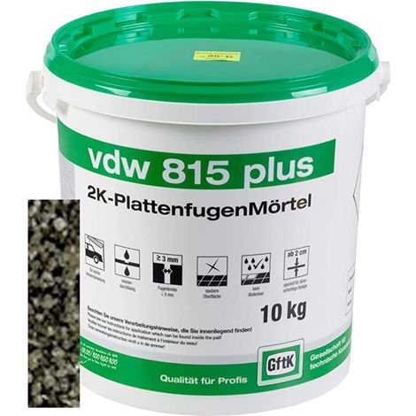 VDW 815 plus 2K-Fugenmörtel Basalt, 10 Kg (1/5)