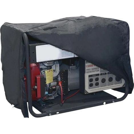 Telo di copertura per generatore portatile, rivestimento impermeabile, copertura protettiva per piccoli generatori, parasole, copertura con protezione UV, con coulisse e velcro. (1/3)