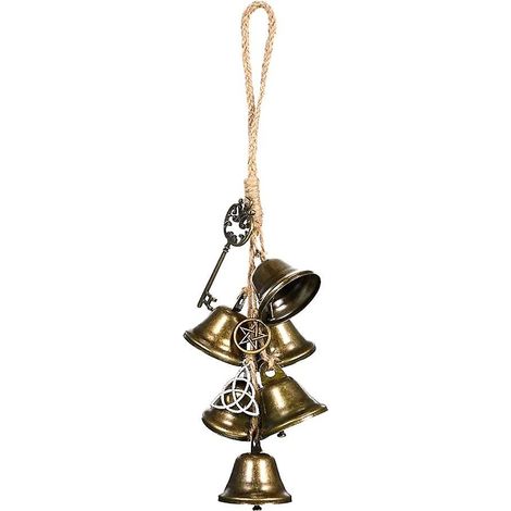 Carillons éoliens en rotin, carillons éoliens en cristal, cloche de sorcière, pendentifs pour poignées de porte, décoration pour la salle familiale. (1/5)