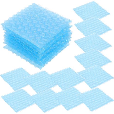 60 sacs à bulles double paroi pour emballage et expédition-10X10X0.5cm-Sky-blue