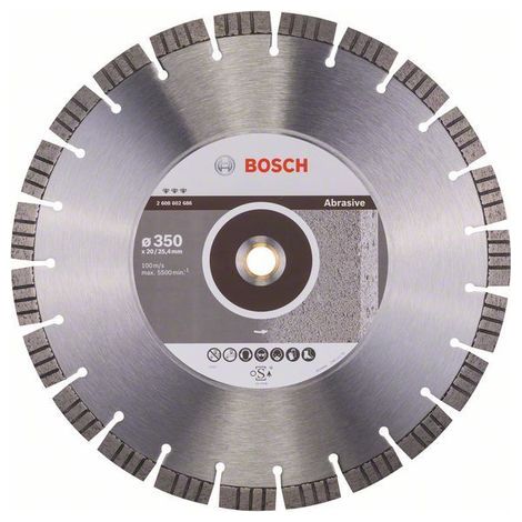 Bosch PRO  Abrasive Disco  Diamantato 350  x 20/25,4  mm - 2608602686 (1/5)