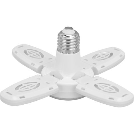 Lampe LED pliante pour garage, lampe déformable E26/E27, 4+1 lames, 38W, AC85-265V, éclairage d’entrepôt et d’usine, mini modèle décoratif. (1/5)
