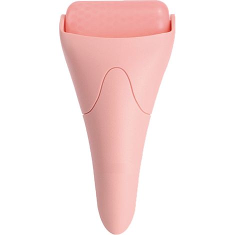 Appareil de massage facial à la glace, en plastique, 90 x 60 x 195 mm, rose (1/4)