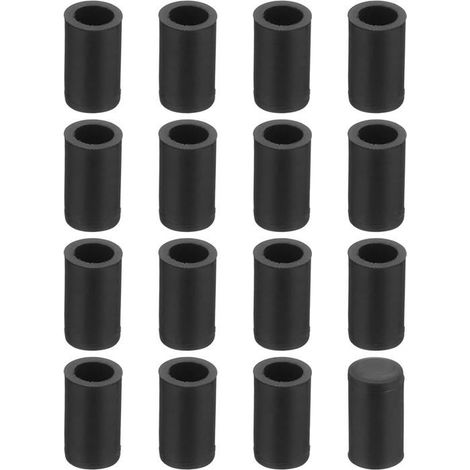 76 embouts de pieds de chaise Lot de 76 PVC noir souple Protection antidérapante pour sols Pour meubles d'intérieur (1/5)