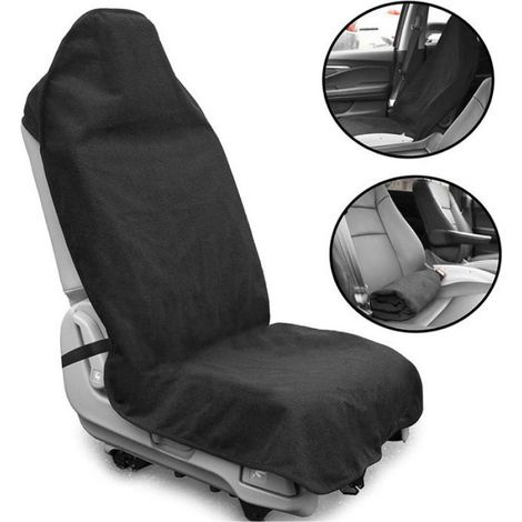 Housse Pour Siège De Voiture - Modèle Universel - Coussins De Siège Sport Imperméables Et Antidérapants - Noir (1/5)