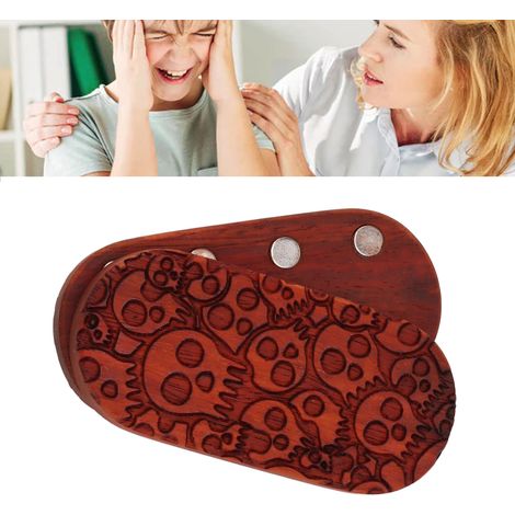 【Swiper】 Anti-Stress Magnetisches Padauk-Holzarmband Multifunktional Tragbar Mobilität 100g Jugendliche Erwachsene Männer Frauen [Anti-Stress-Swiper Magnetische Aufbewahrungsbox aus Holz] (1/5)