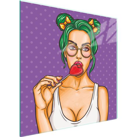 PIASTRA PROTETTIVA IN VETRO PER FORNELLO 50x52 DONNA (1/5)
