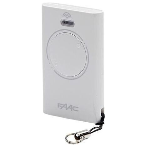 FAAC XT2 2-channel remote control, 433 MHz, white, original SLH LR rolling code transmitter - 787007 (1/5)