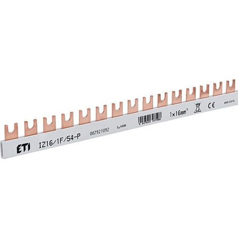 Jeu de barres isolé ETI, IZ16/1F/54P, 1-pôle
