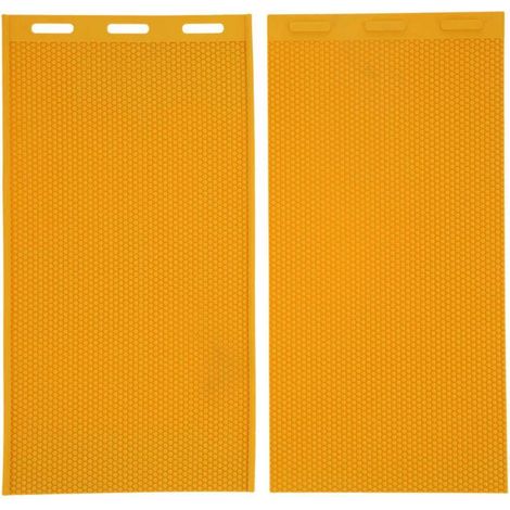 moules à cire d'abeille de 5,4 mm pour la fabrication de cire gaufrée, accessoires apicoles, jaunes. (1/4)