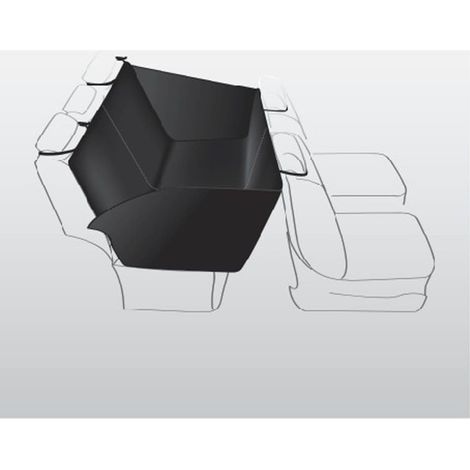 Couverture pour sièges de voiture 1,50 × 1,35 M, noir (1/3)