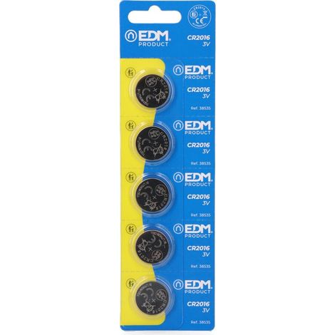 Pile Bouton Lithium Cr2016 Alimentation Fiable 3v Longue Durée -