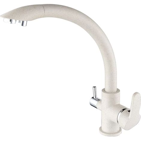 Rubinetto da cucina Shurity 340 3 vie 3/8” Granito Avena (1/3)