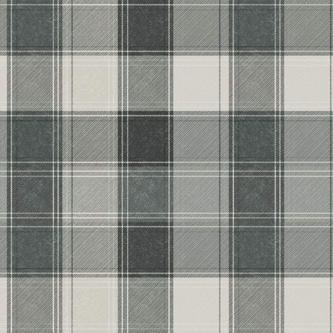 Country Check Mono Grey Monochrome Charcoal Tartan Plaid Wallpaper 906703 (1/4)