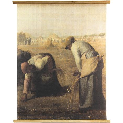 Tenture Murale Motif Bois Style Ferme Tapisserie Décorative Brun et Beige 80 x 100 cm - PANGIVO