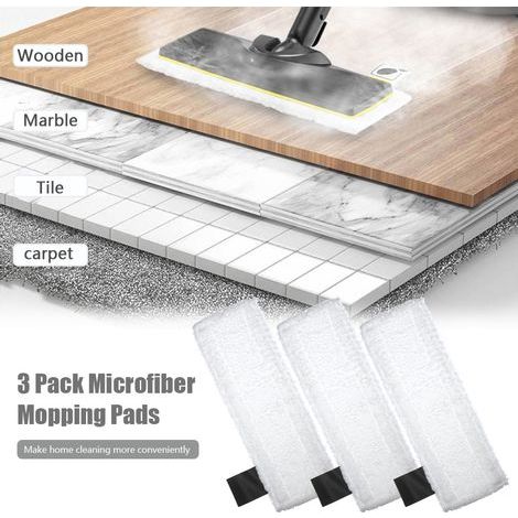 Zoternen Lot de 3 chiffons en microfibre pour nettoyeur vapeur Kärcher EasyFix SC 2, SC 3, SC 4, SC 5, chiffons lavables (1/5)