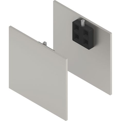 SOLIDO 100/HELM Abdeckkappen-Set Blende H/G Abstandsprofil 2x15/1x9 mm Edelstahl (1/4)