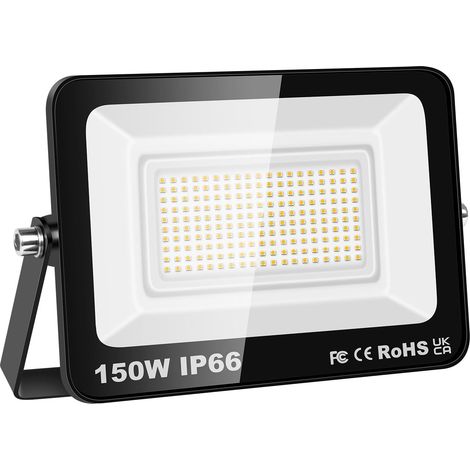 Projecteurs LED Extérieur 150W 15000LM Spot LED Extérieur 3500K Blanc Chaud IP66 Etanche Eclairage Exterieur Lumière de Sécurité pour Jardin Patio Garage Terrasse Maison (1/5)