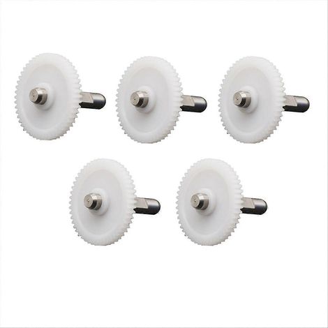 5 piezas para motor de engranajes de extrusión de eje de extrusora blanco()