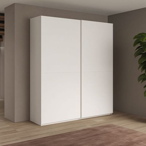 Armadio Swing 2 ante scorrevoli colore bianco opaco 180x55x230H cm.