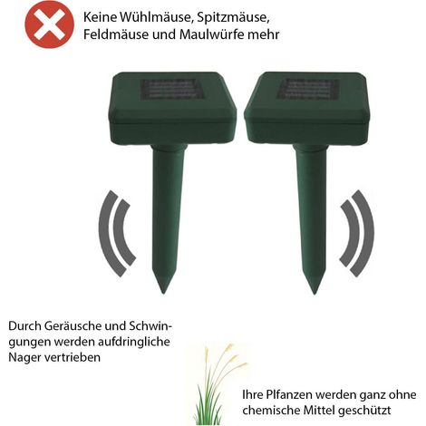 Solarbetriebener Maulwurfschreck - 2er Set - Bekämpfung ohne Chemie (1/5)