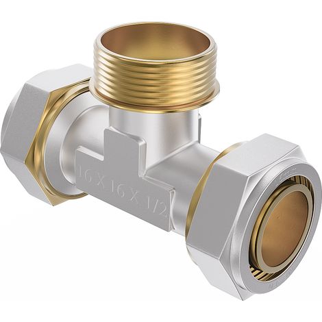 Mexen PEX-S verschraubter PEX-T-Stück 25 x 1 AG x 25 - W97233-2510M25-00
