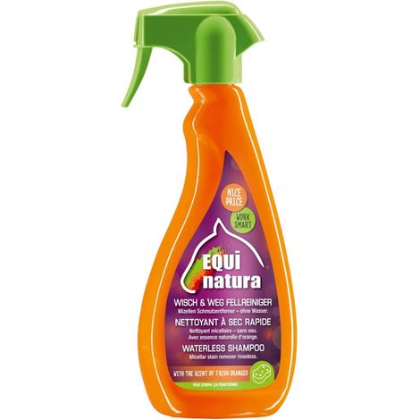 Equinatura Nettoyant express pour fourrure de cheval avec microfibre sans eau (1/3)