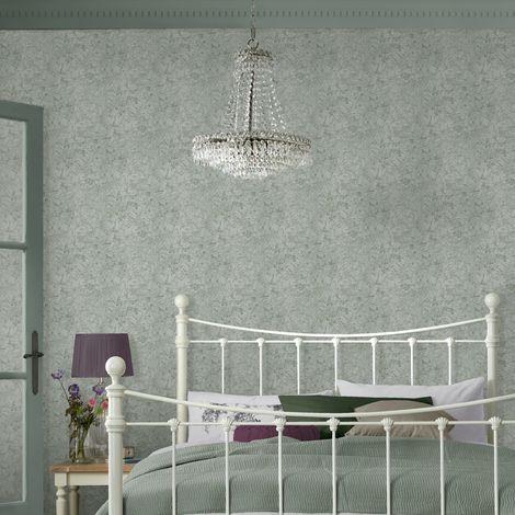 Papier peint intissé Laura Ashley Corrina Leaf Mineral 1005 x 52cm Vert (1/4)