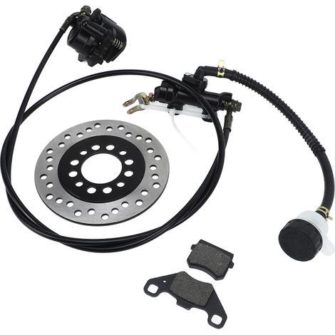 Kit de Frein à Disque, Plaquette de Frein et Disque Rotor pour Dirt Bike Quad ATV Go Kart 50cc 110cc 125cc 150cc 200cc 250cc (1/5)