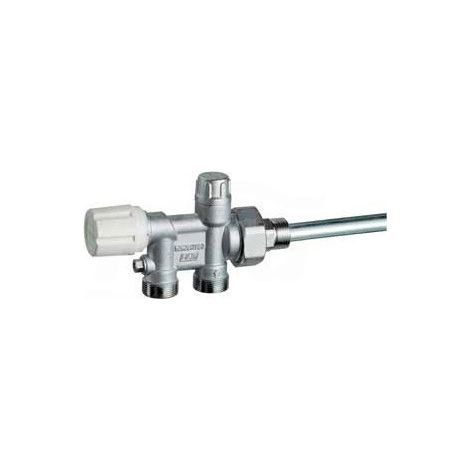 FAR 1438 Valvola Mono-Bitubo Termostatizzabile Cromata Ø1/2" Rame - 1438 12 (1/3)