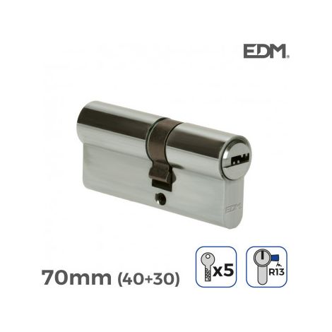 edm EDM 85181 cylindre de porte argenté 70 mm