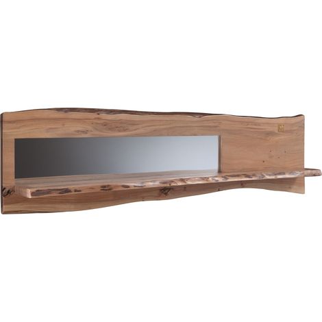 mensola in legno di Acacia 191x22x38 Acacia naturale laccato PURE ACACIA 104 (1/3)