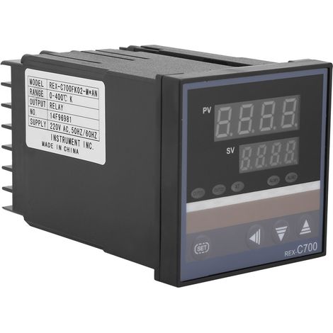 Régulateur PID numérique REX-C700 0-400°C, entrée thermocouple, sortie relais 220V (1/5)