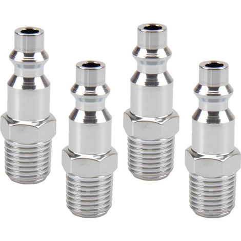 raccordi a innesto rapido per aria compressa, connettore maschio americano da 1/4", ugello per compressore d'aria americano e tubo flessibile per compressore, accessorio pneumatico. (1/4)