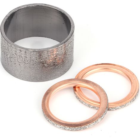Joint D'échappement en Cuivre pour Tuyau D'échappement de Moto, Rondelle d'étanchéité Adaptée pour Rhino 660 YXR660F. (1/5)